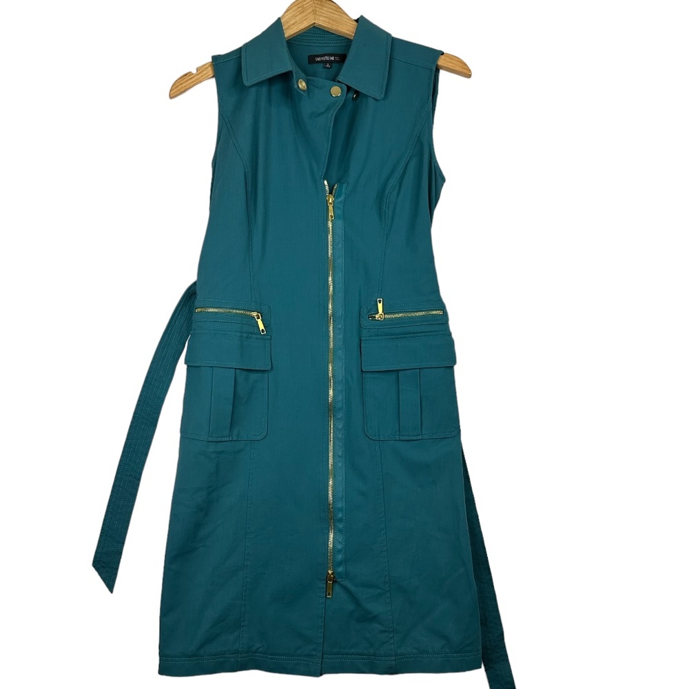 Lafayette 148 New York - Long teal vest jacket Size 2